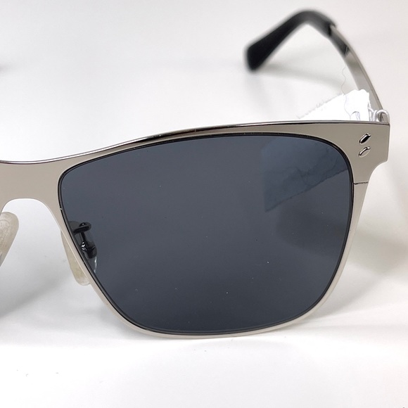 STELLA MCCARTNEY Brushed Silver Frame NEW Gray Gradient Lens Sunglasses